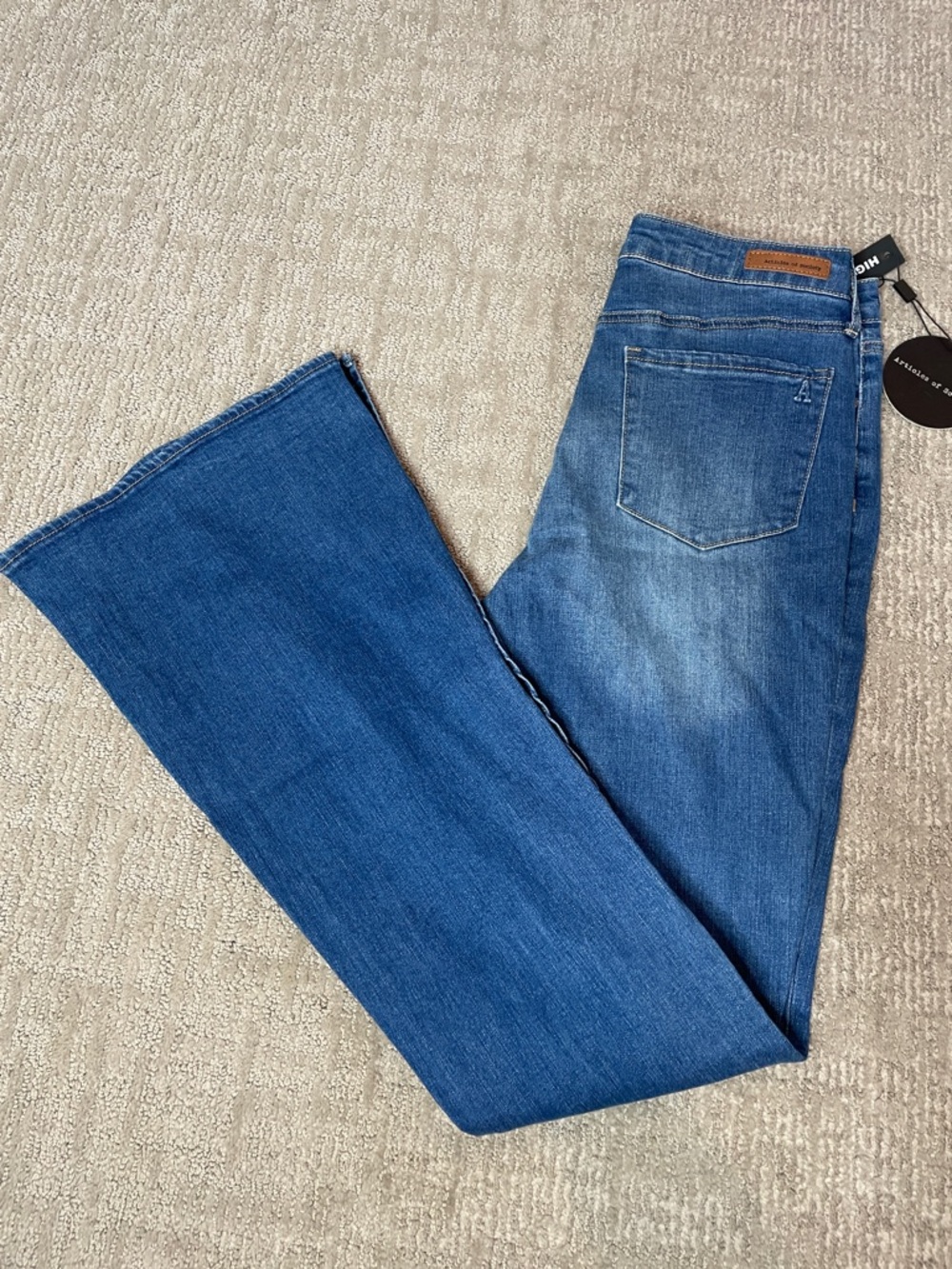 Articles Of Society Blue Flare Wide Leg Jeans
